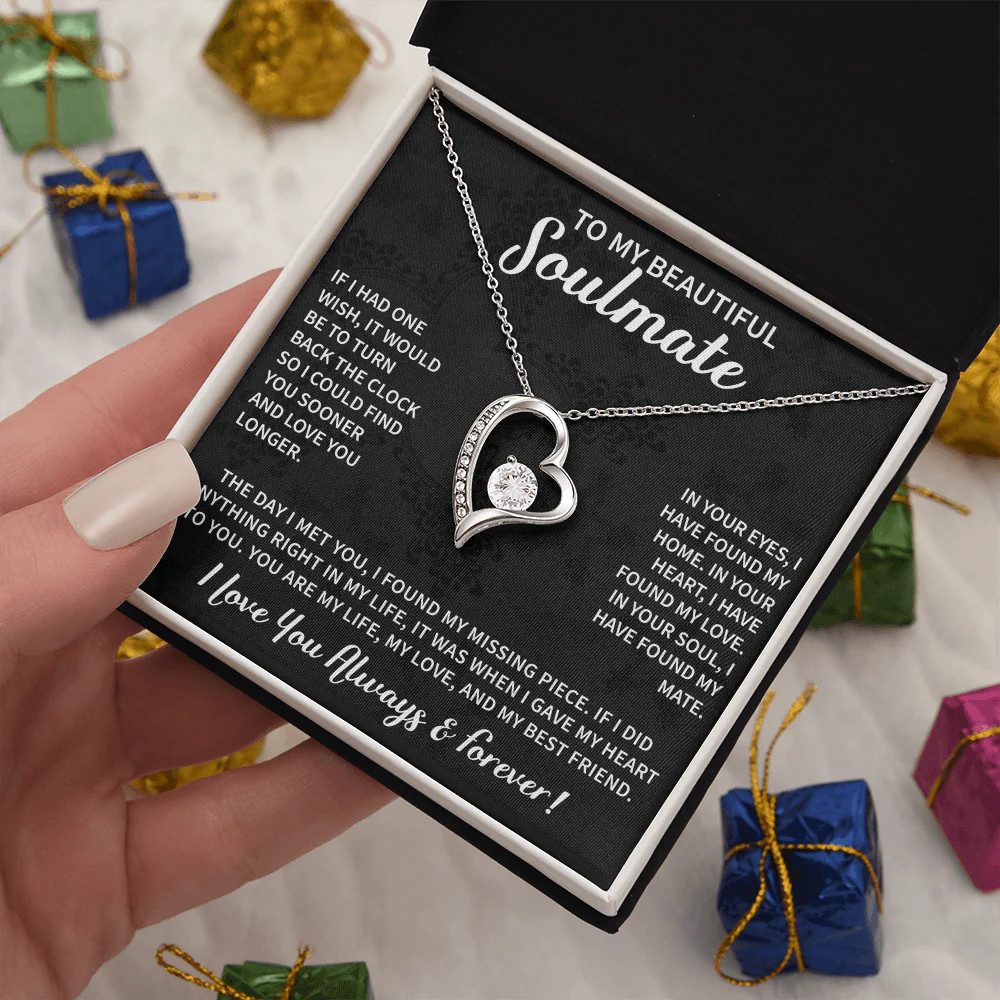 Beautiful Soulmate Necklace To My Beautiful Wife – My Future Wife Gift Soulmate