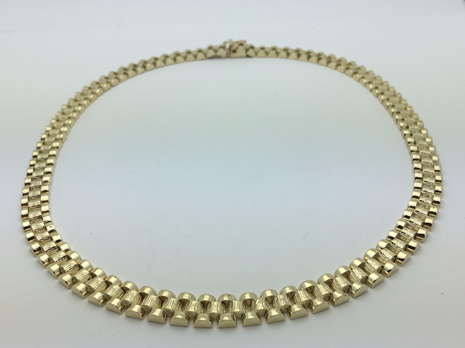 Men’s 10k Yellow Gold Watch Link Chain Necklace 20″ 8.5mm 49 grams