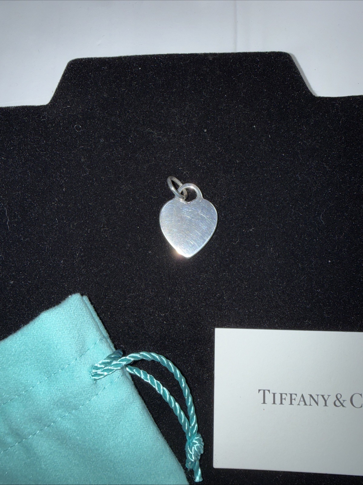 Tiffany & Co Elsa Peretti 925 Sterling Silver Heart Charm Pendant