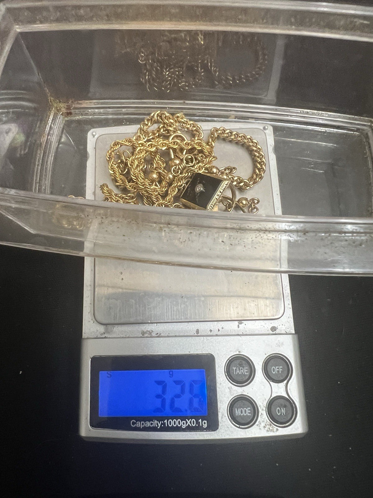 14 K Gold Lot 2-14 K Rings , 3 14 Gf Chains, 14 Solid Gold Bead