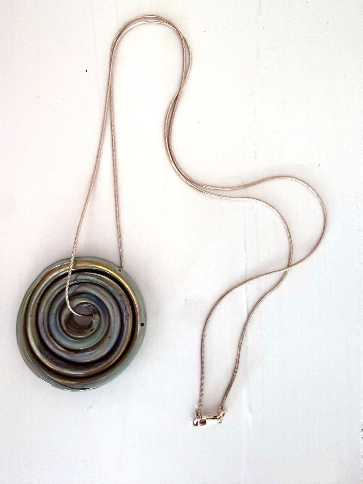 NEW Caitlin Burch Glassworks Essential Pendant 24″ 925 Handmade in Vermont USA