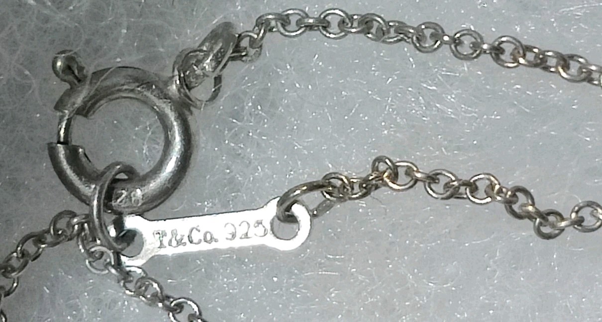 Vintage Sterling Silver Tripoli Necklace Marked T&Co. 925 & ©Paloma Picasso
