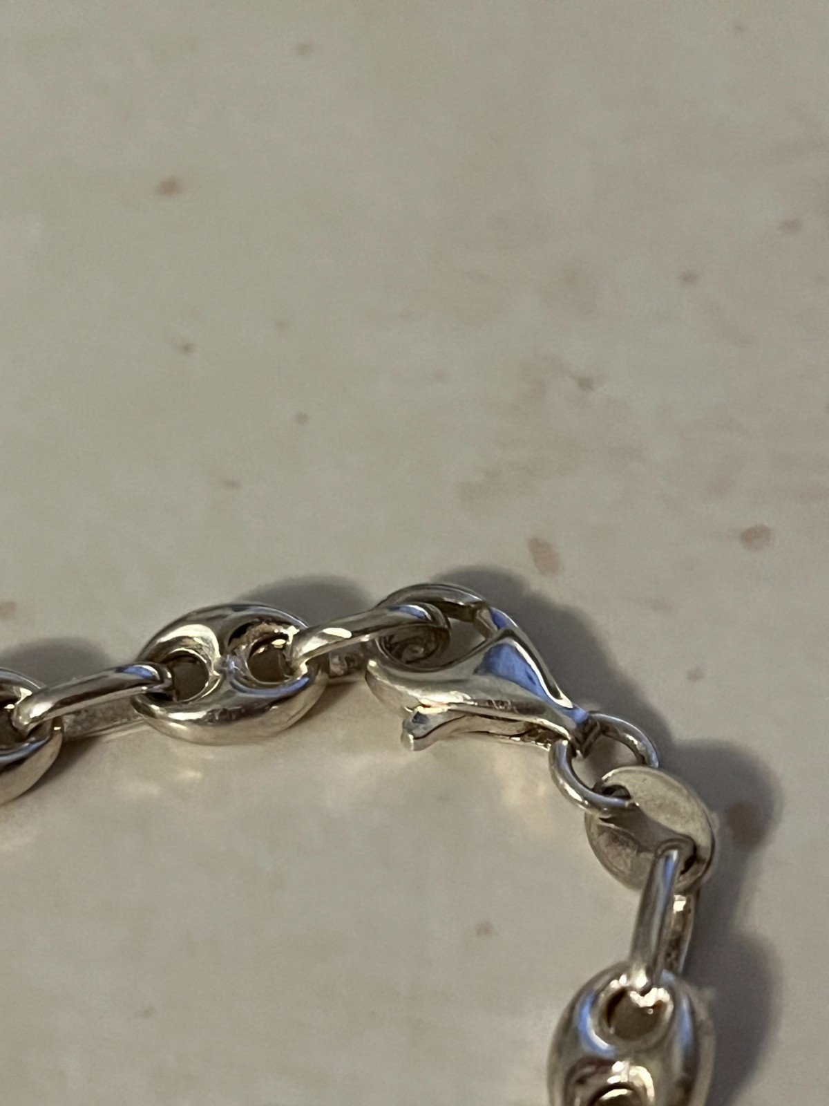 .925 Puffed Mariner Necklace ~ 30g ~ Graduated 5mm-15mm ~ 18″