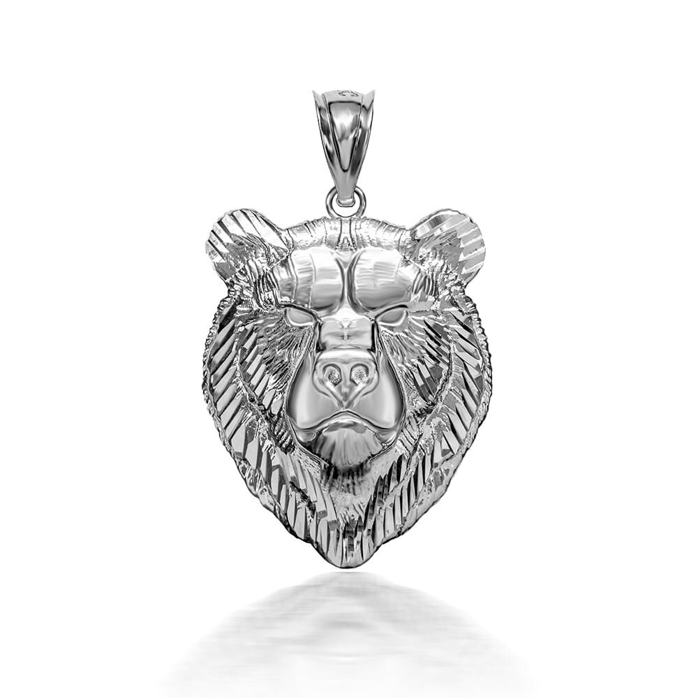 3D Gold Bear Pendant Necklace (Available in Yellow/Rose/White Gold)