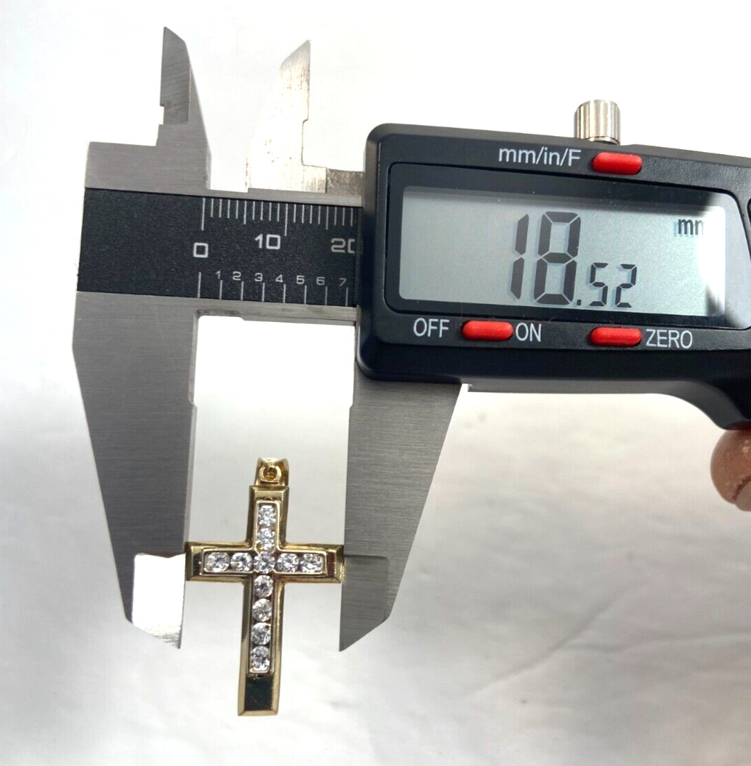 Gold Cross Solid 10Kt | 2.40 Grams | Polish Finish | 1.50 x 0.75 in