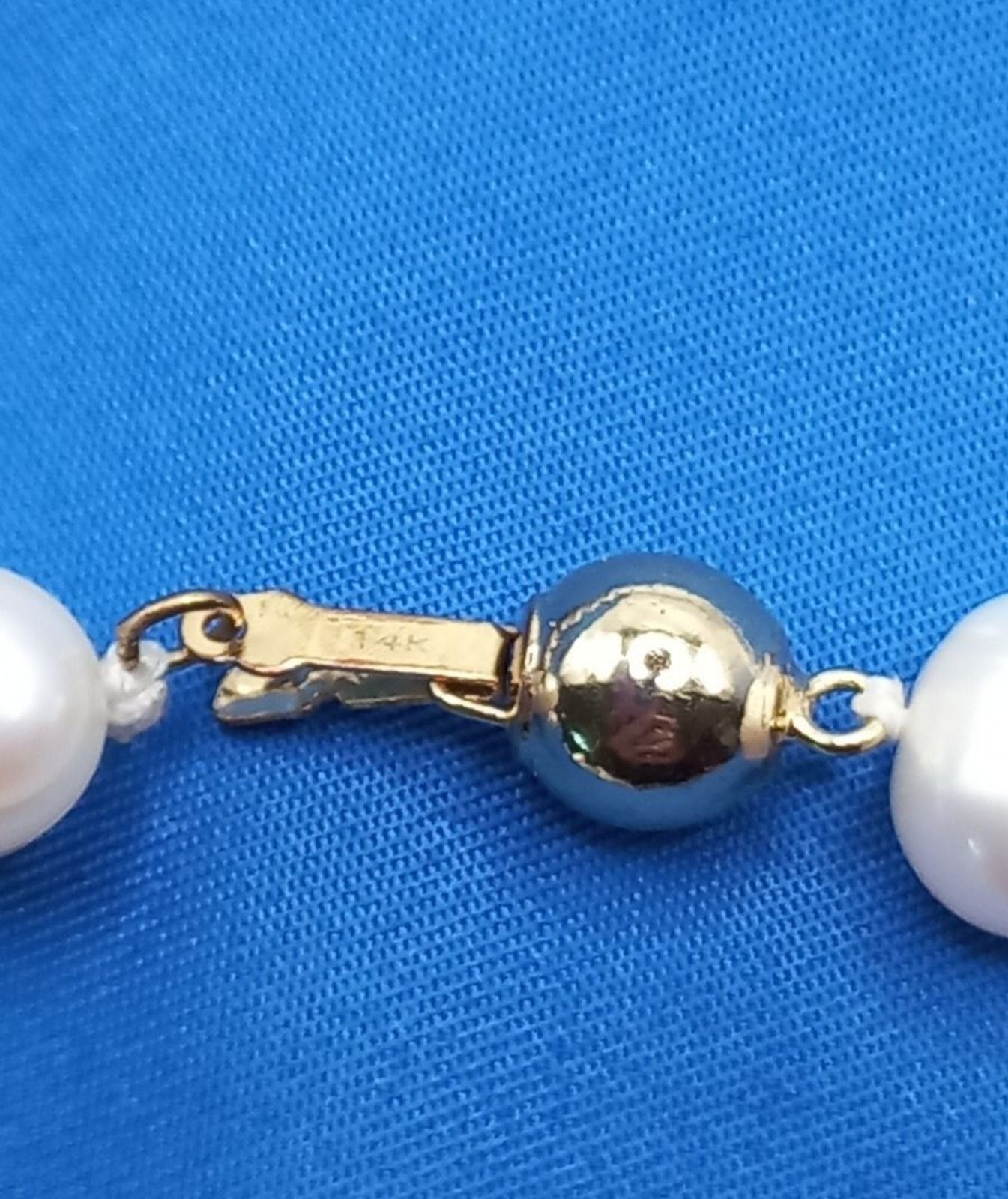 Estate pearls White baroque 14k clasp 9mmx10.5mm