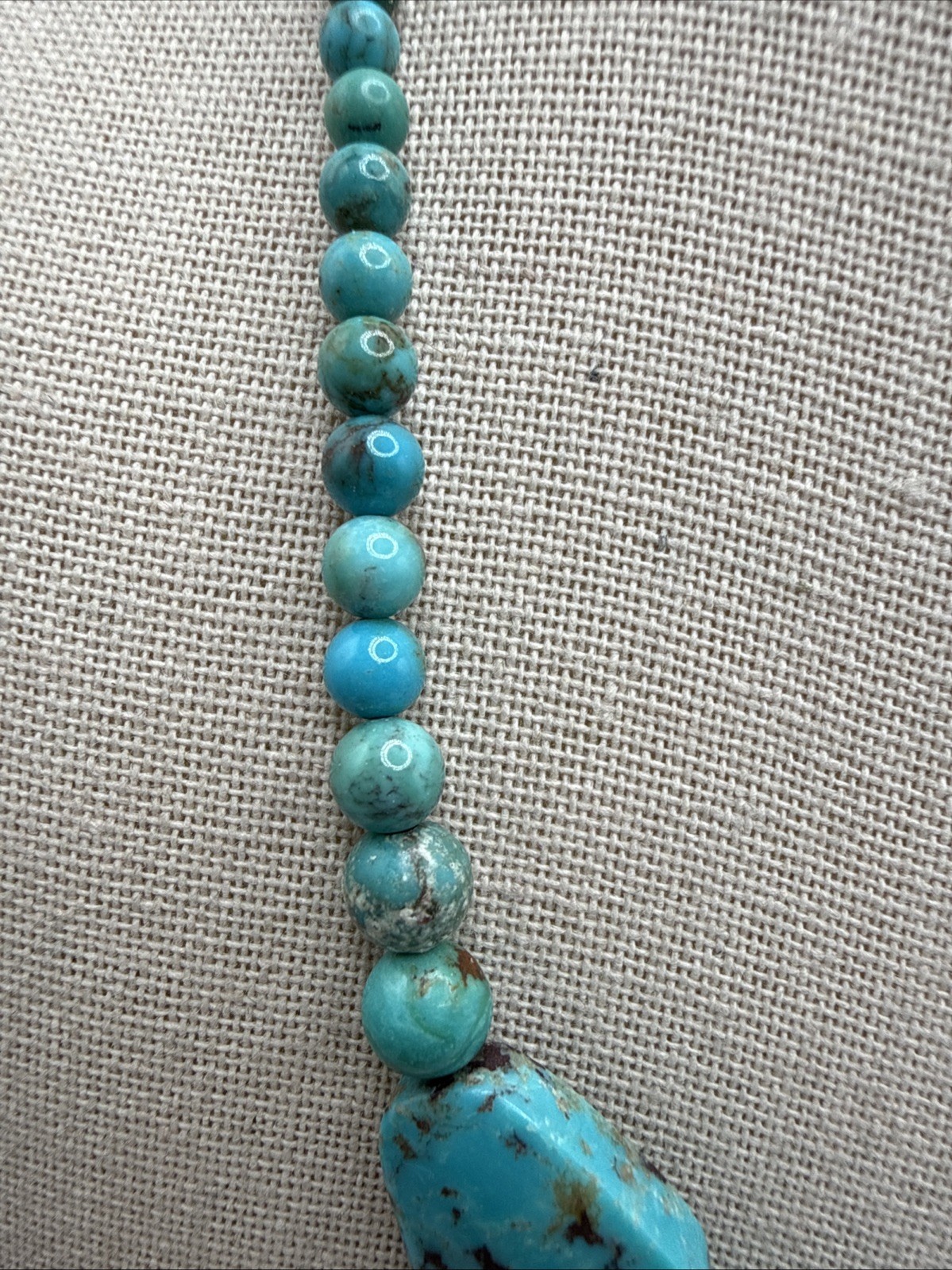 Jay King Natural Mongolian Spider Web Turquoise 925 Necklace NWT Orig. $248