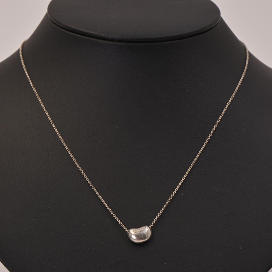 Tiffany & Co. Beans Necklace Silver 925 Unisex BC Bean Pendant