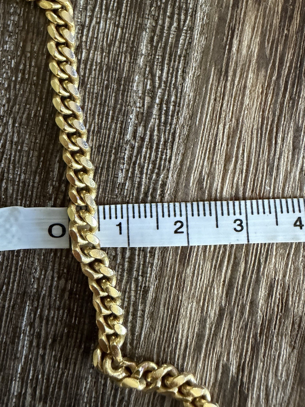 Italian 925 Gold Cuban Chain 5mm 18 Inch Necklace Italy Stamped