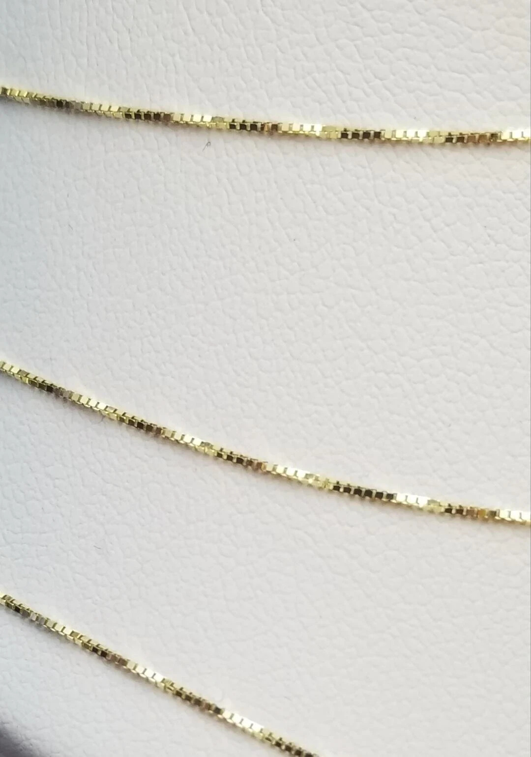 14k Yellow Solid Real Gold Box Chain Cadena de Caja