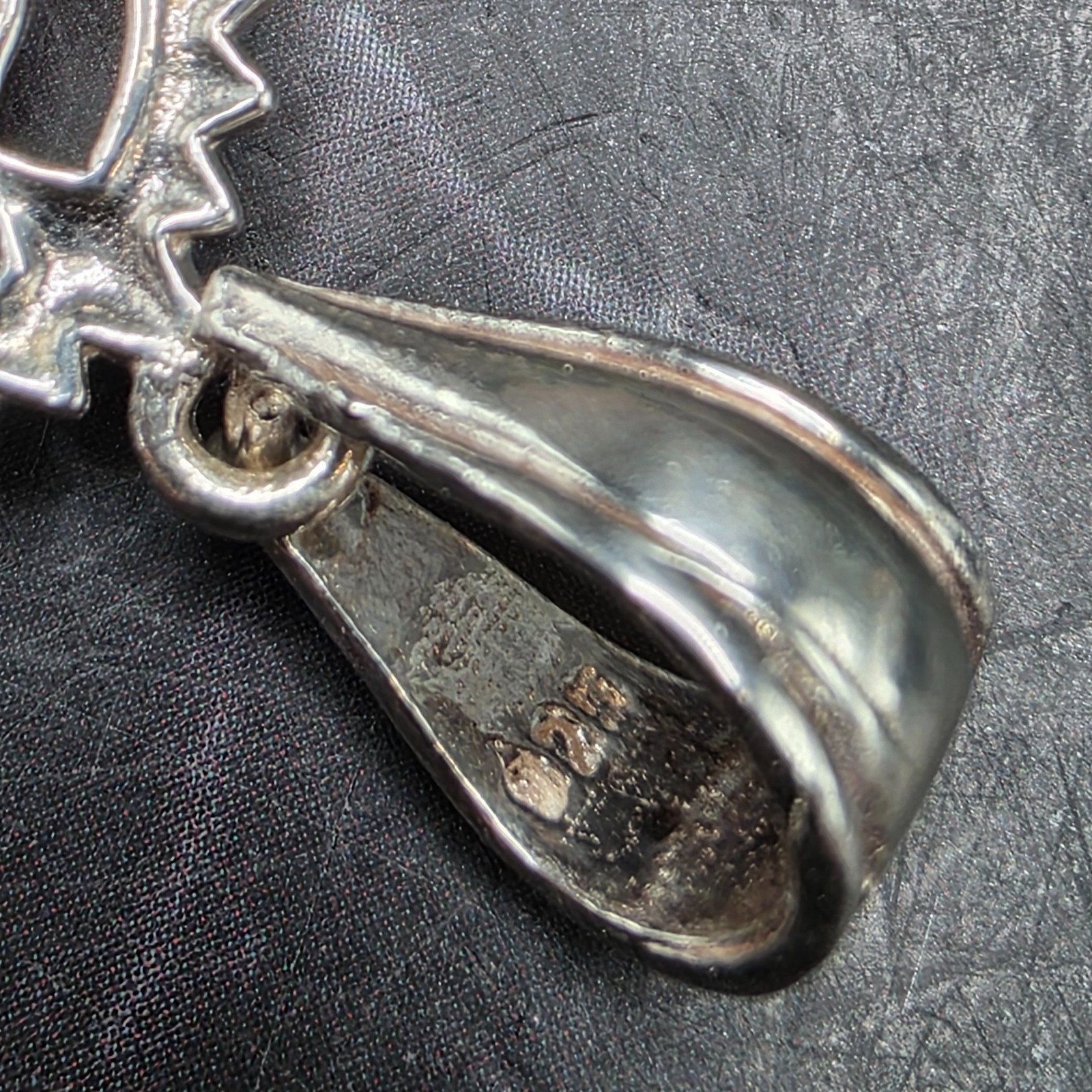 Vtg 925 Sterling Silver Baby Jesus “Divine Child” Pendant