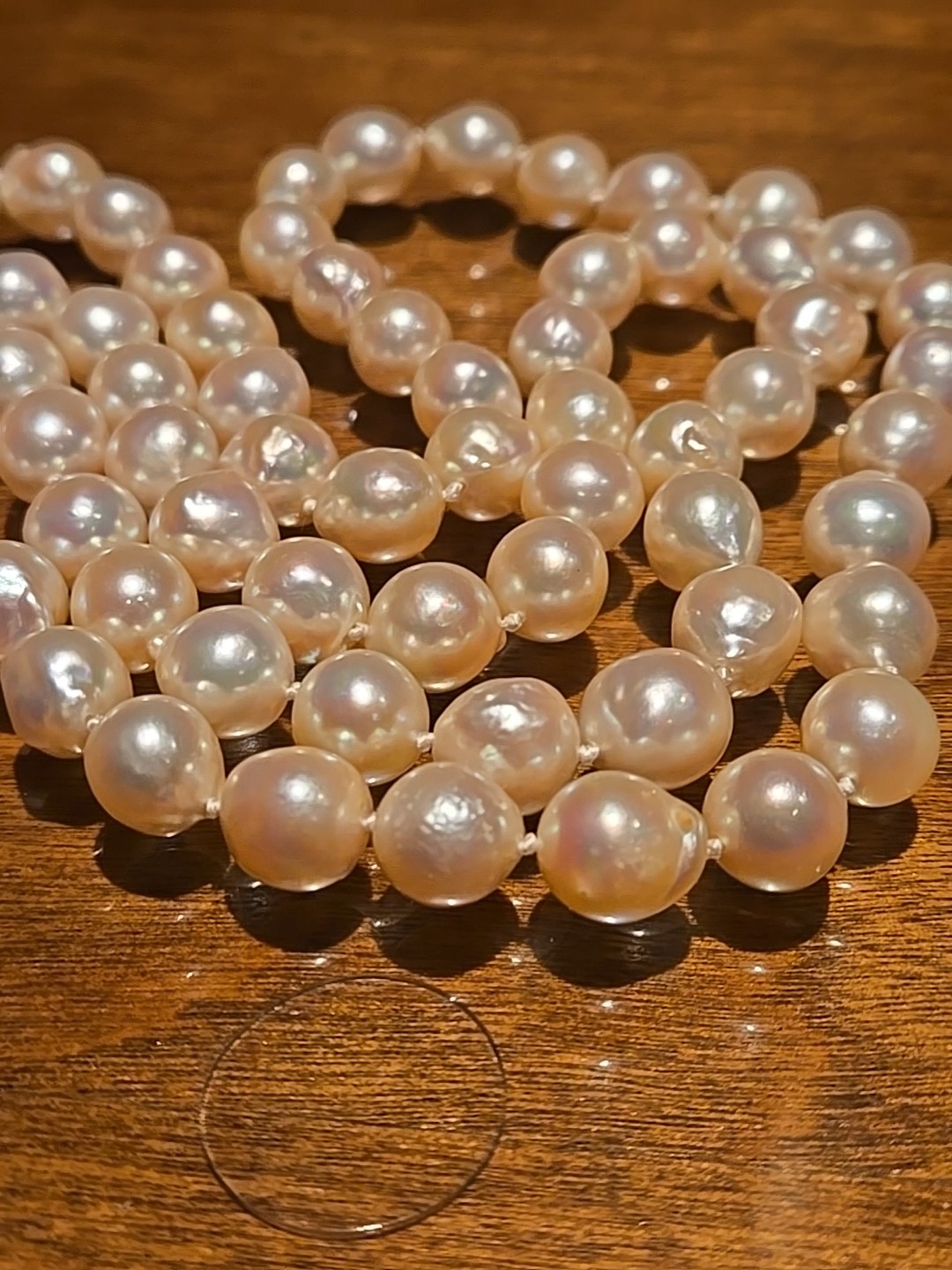 Akoya Pearl Strand Necklace 6.5–7.5mm High Luster No Clasp Continuous 14 Inches