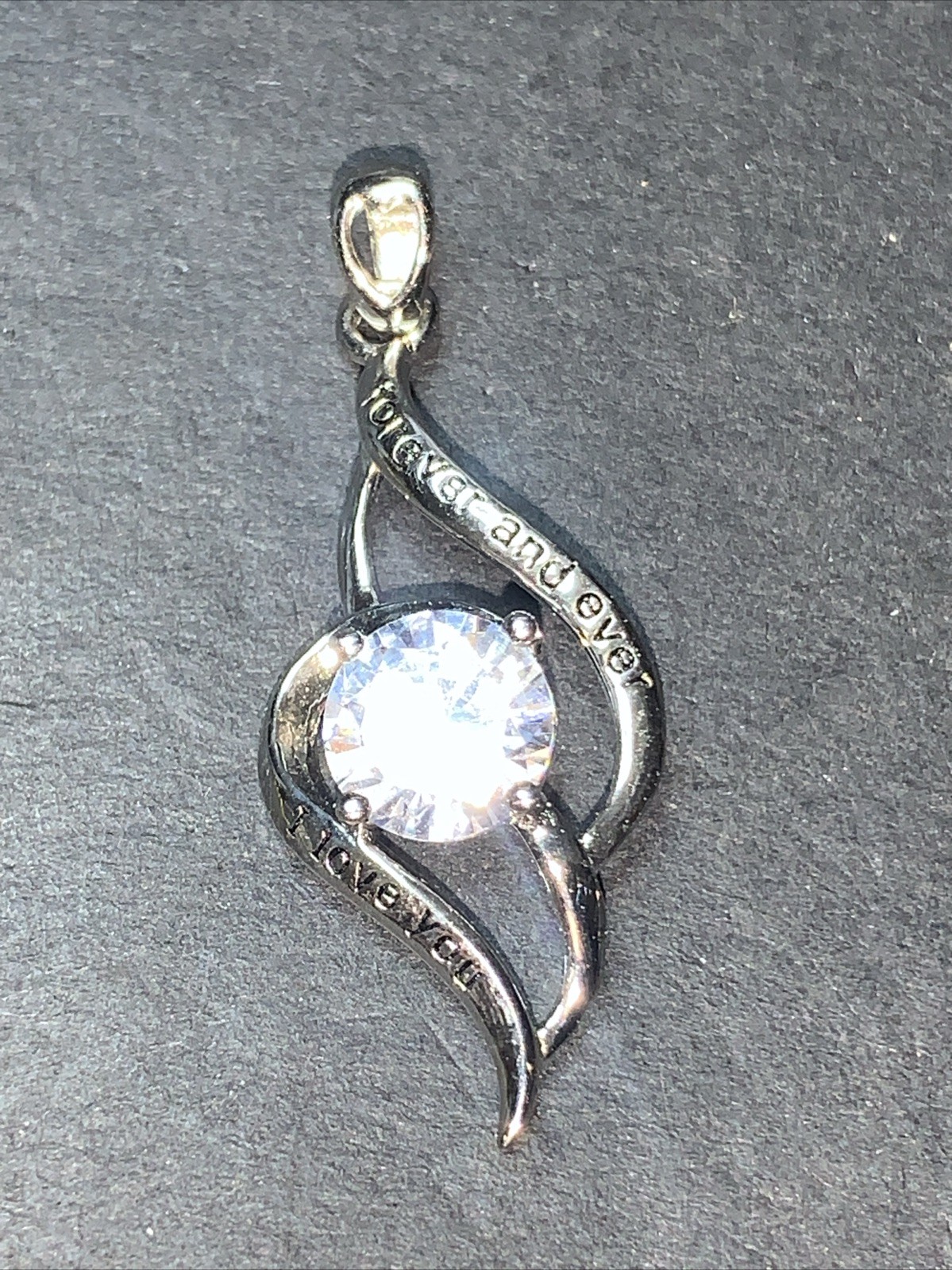 STERLING SILVER 925 Lot Necklace Pendant A17 MUATOGIML New I Love You Forever