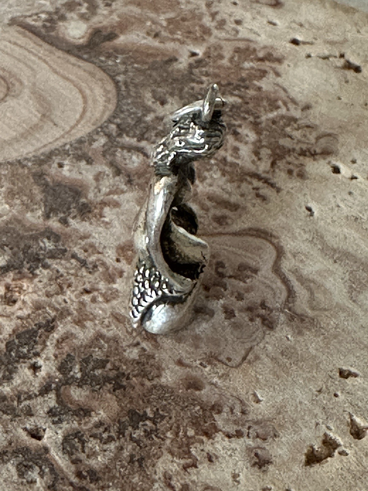 Vintage Sterling Silver Mermaid Lady Charm Pendant Sea Ocean Beach Fun