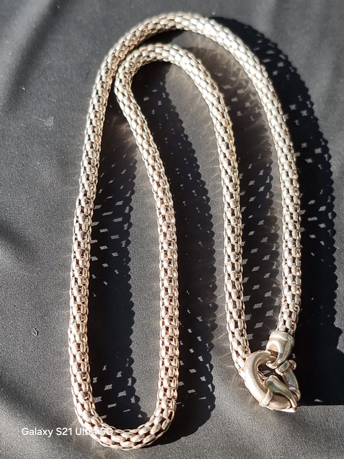 925 Sterling Silver Round Box Link Chain( Genuine Silver)