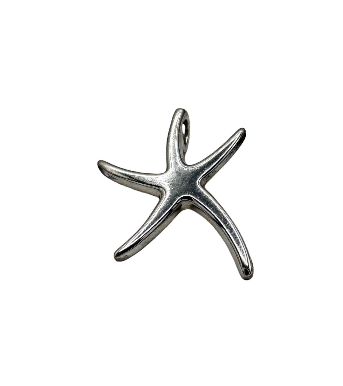 Sterling Silver 925 Large Starfish Sea Star Pendant Beach Ocean Sea Life ATI