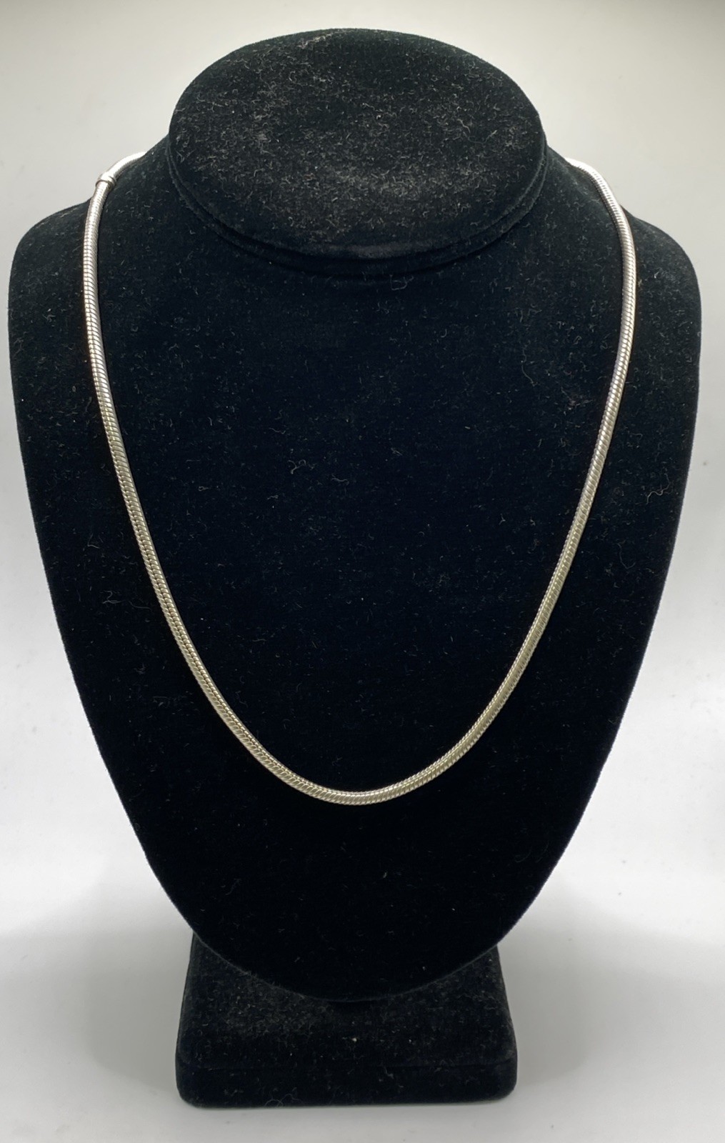 Pandora S925 ALE SS Snake Chain Barrel Clasp Necklace 20-1/4” 31g 590703HV