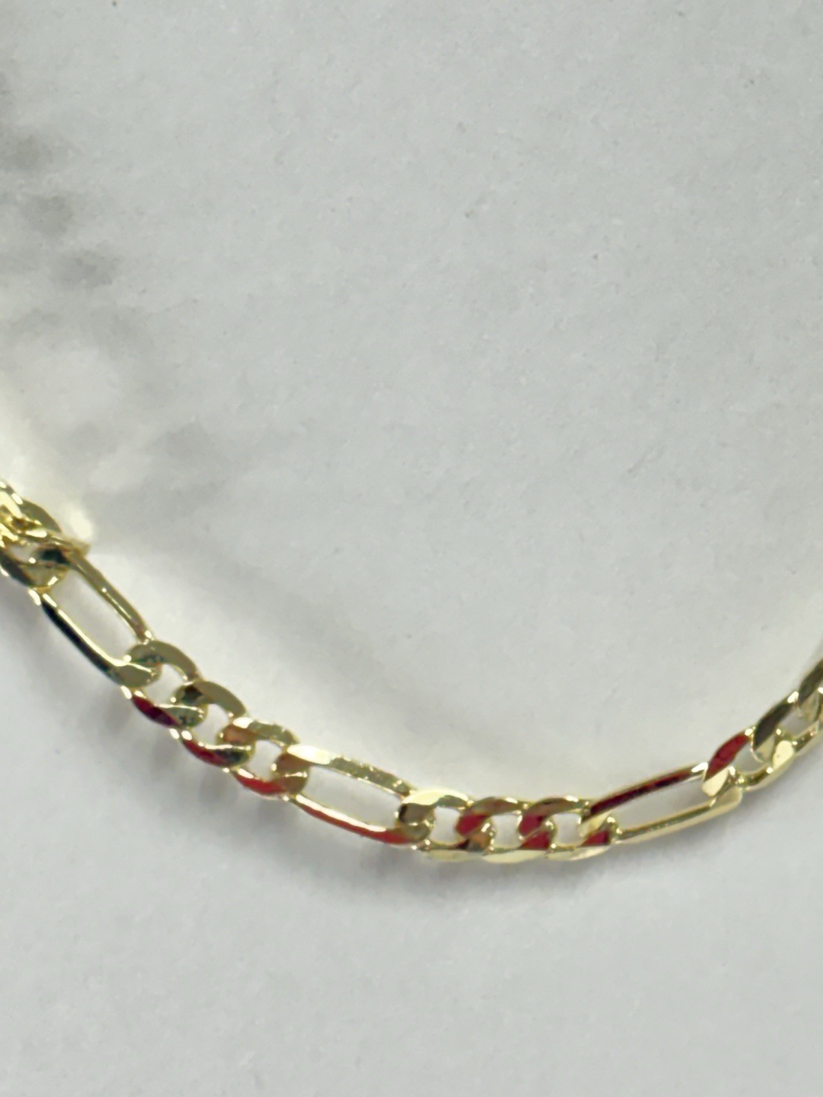 18k 750 Italy STAMPED Gold Filled/Plated Figaro Chain ~ 22” ~ 3mm ~ 11 grams