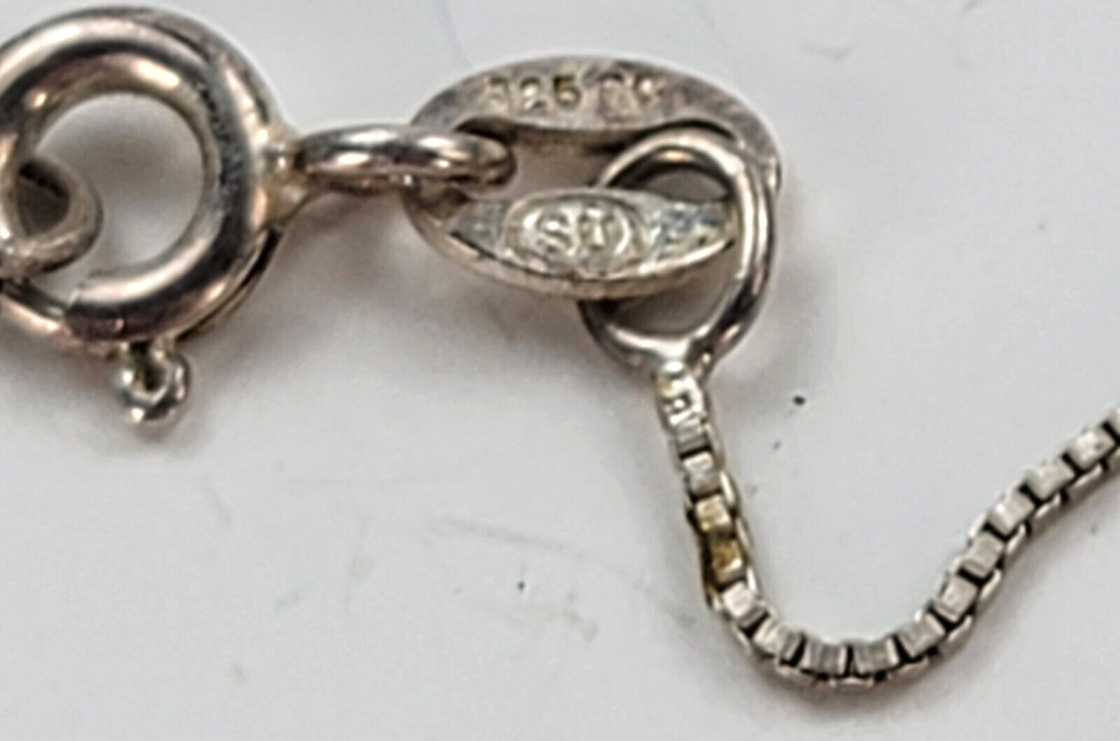 Italy 925 Sterling Silver Palm Tree Pendant Necklace 16 in Spring Ring Clasp