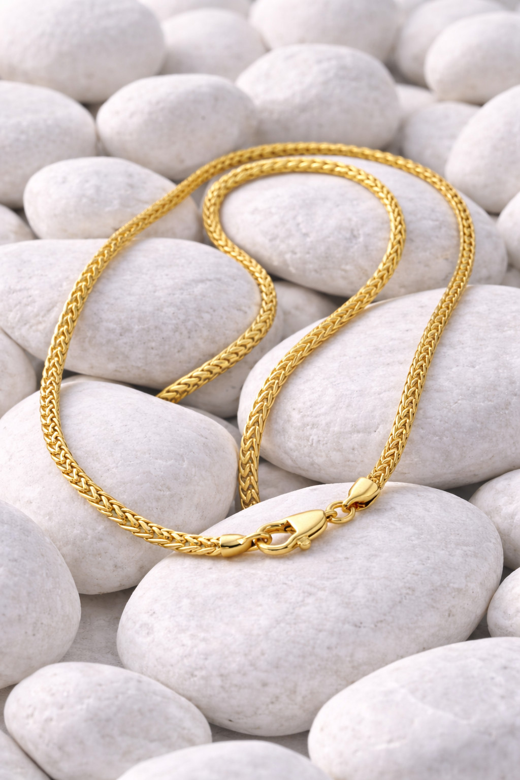 Italian 1/200 14k Yellow Gold Oro Overlay Franco Chain Necklace Cadena 3mm