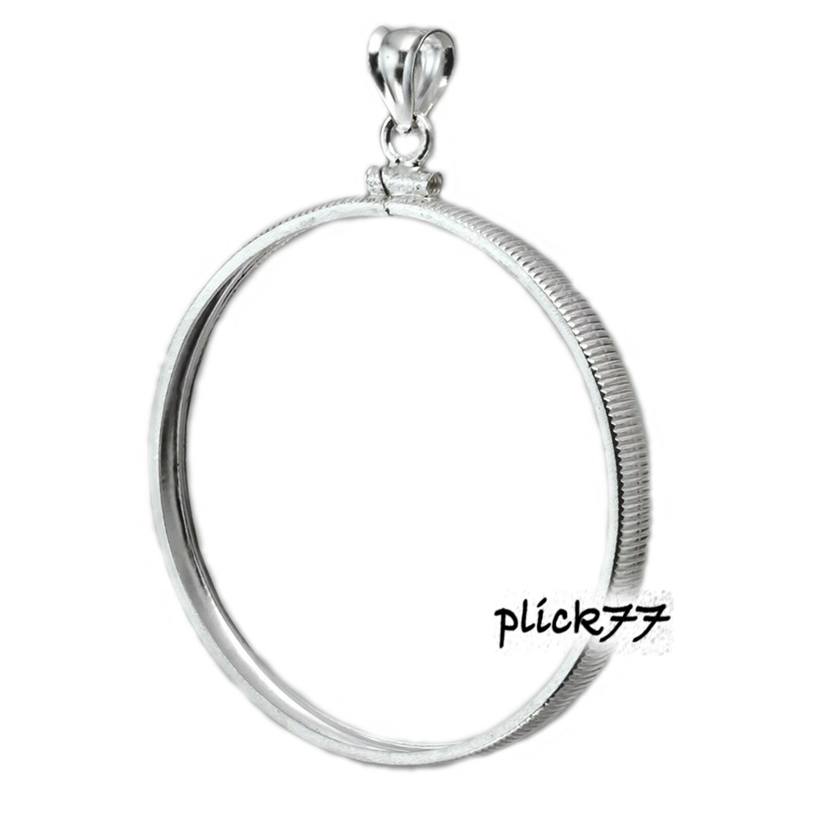 1/4 $10Gold Eagle .925 Sterling Silver Coin Edge Bezel