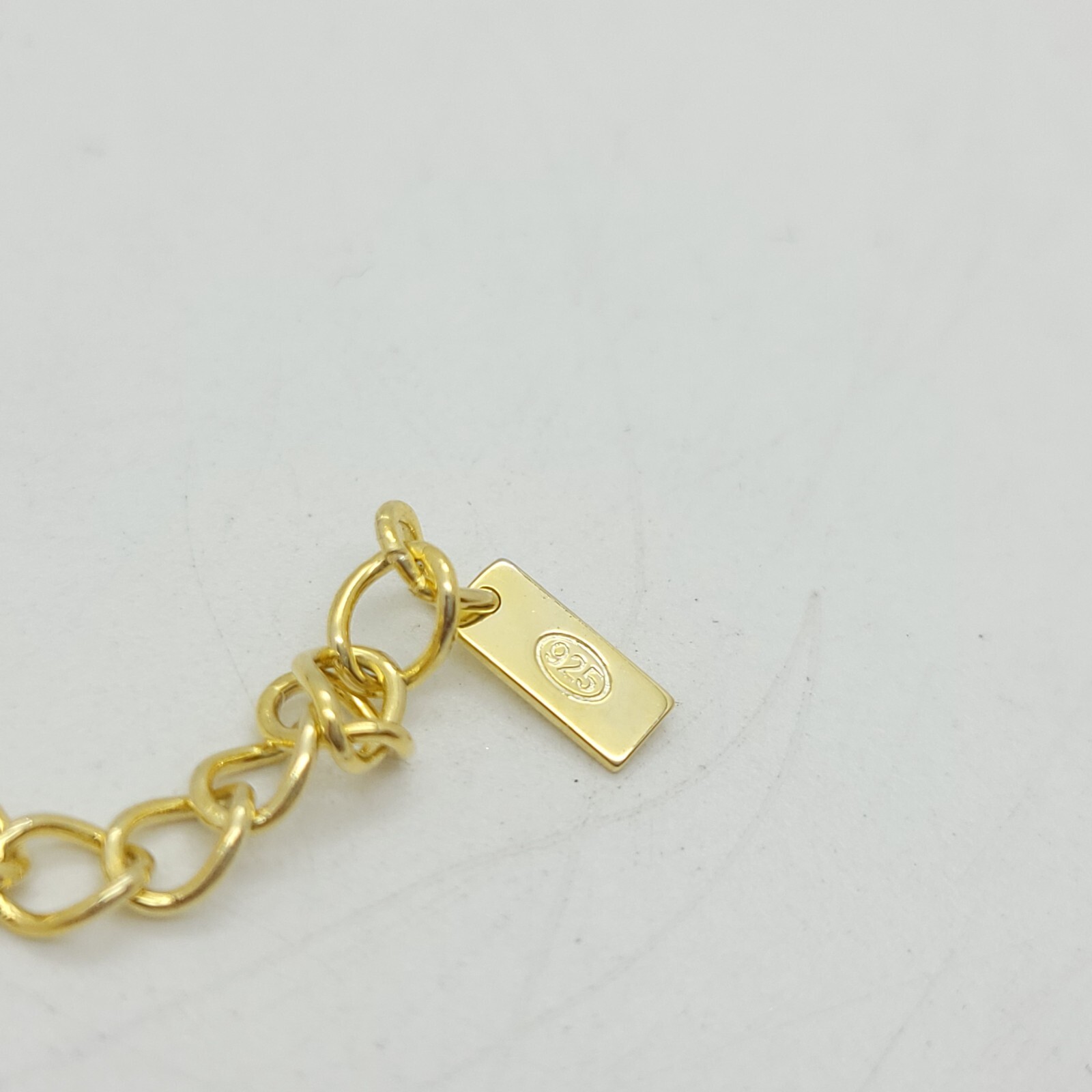 Adinas Jewels Sterling Silver Gold Tone Pastel Yellow Enamel Paper Clip Necklace