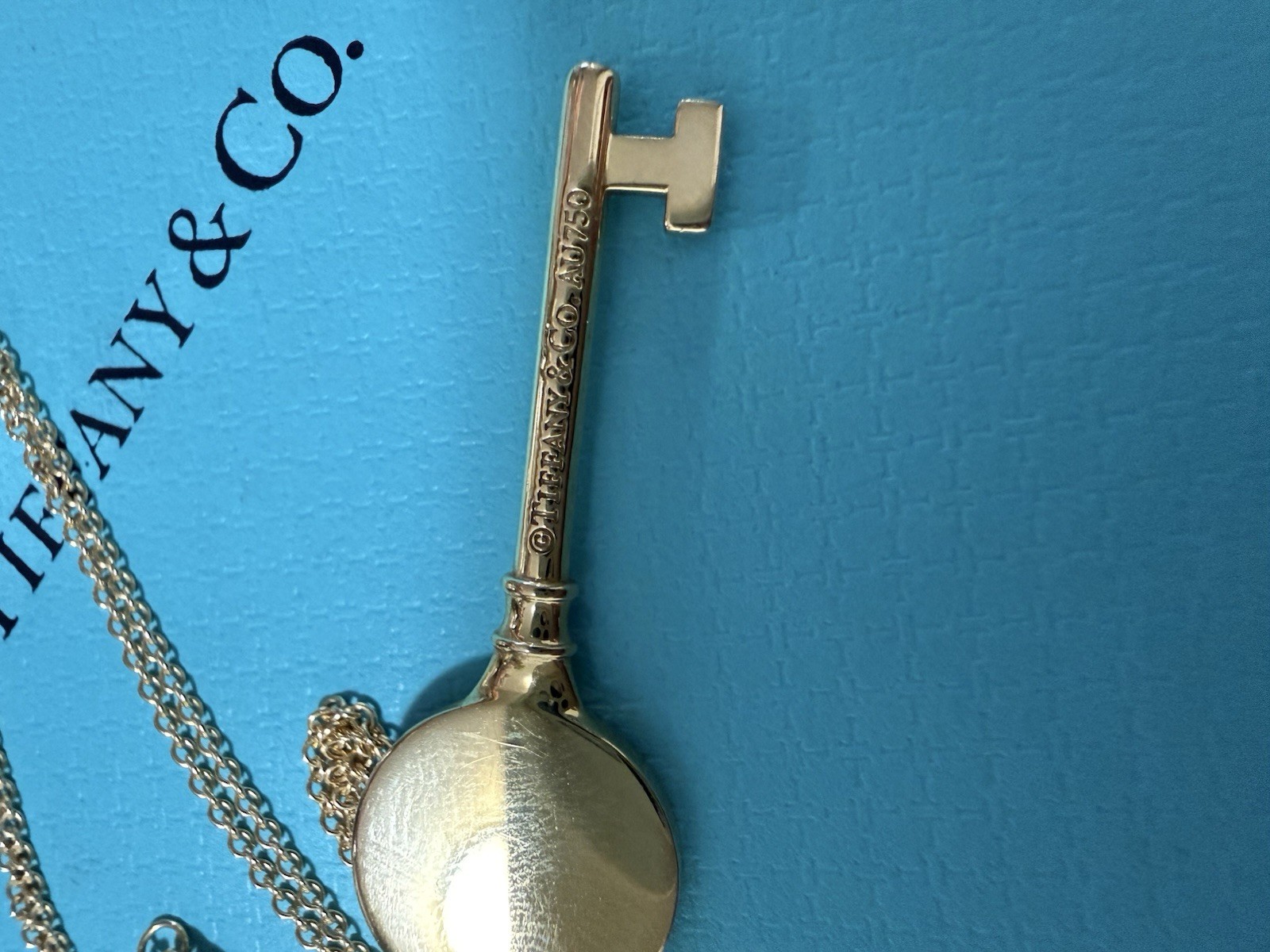 Tiffany & Co. 18k Gold ‘Return to Tiffany’ Necklace with Key