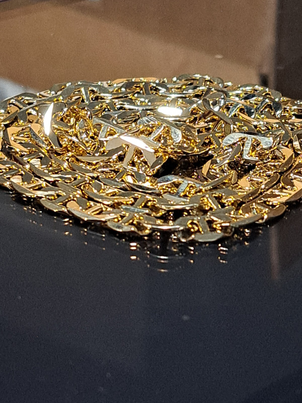 **14K Gold Plated 30″ MARINER CHAIN **MADE IN ITALY HIGHEST QUALITY** 7mm!