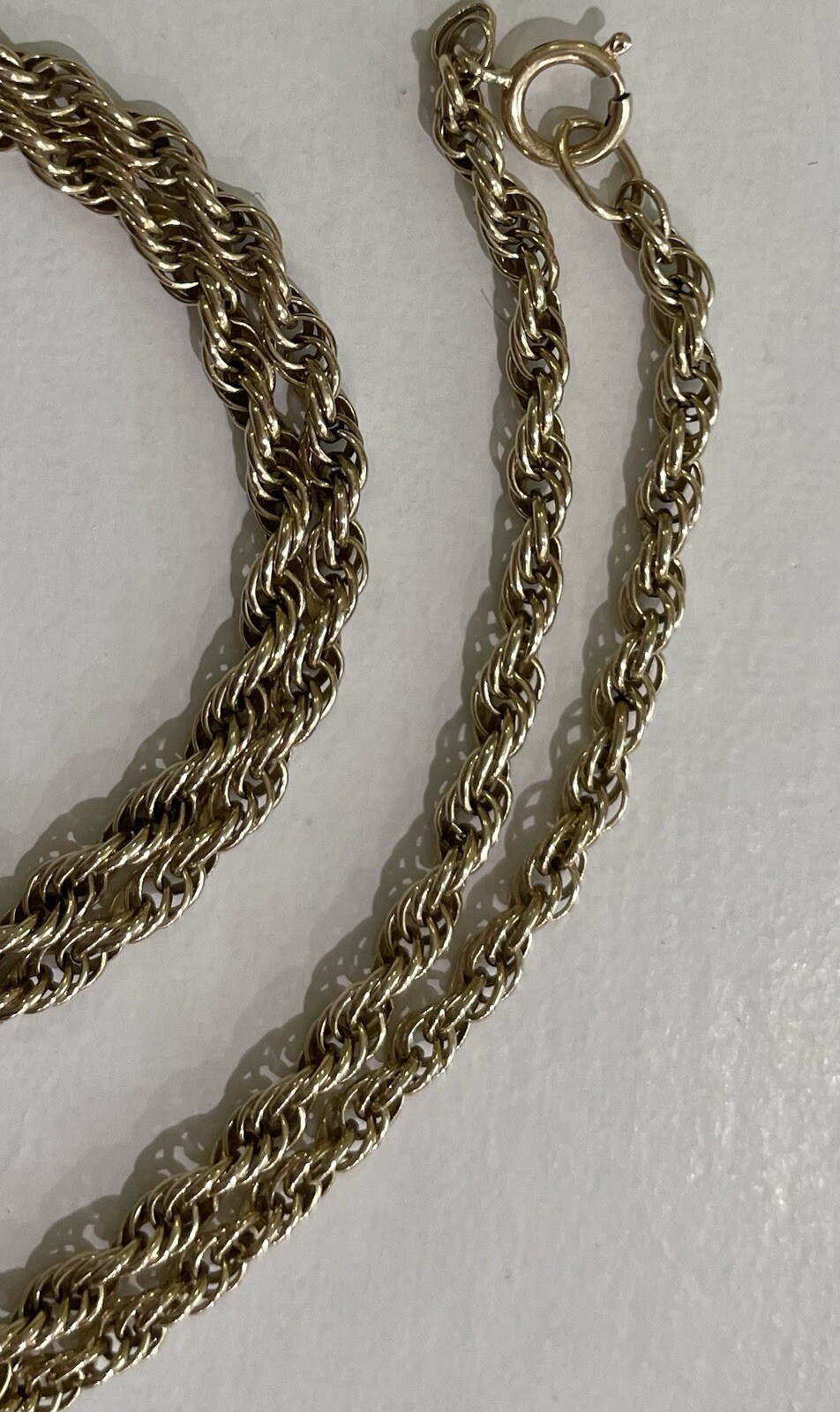 14K Yellow Gold 26” Chain Necklace Vintage 9.6 Grams Excellent