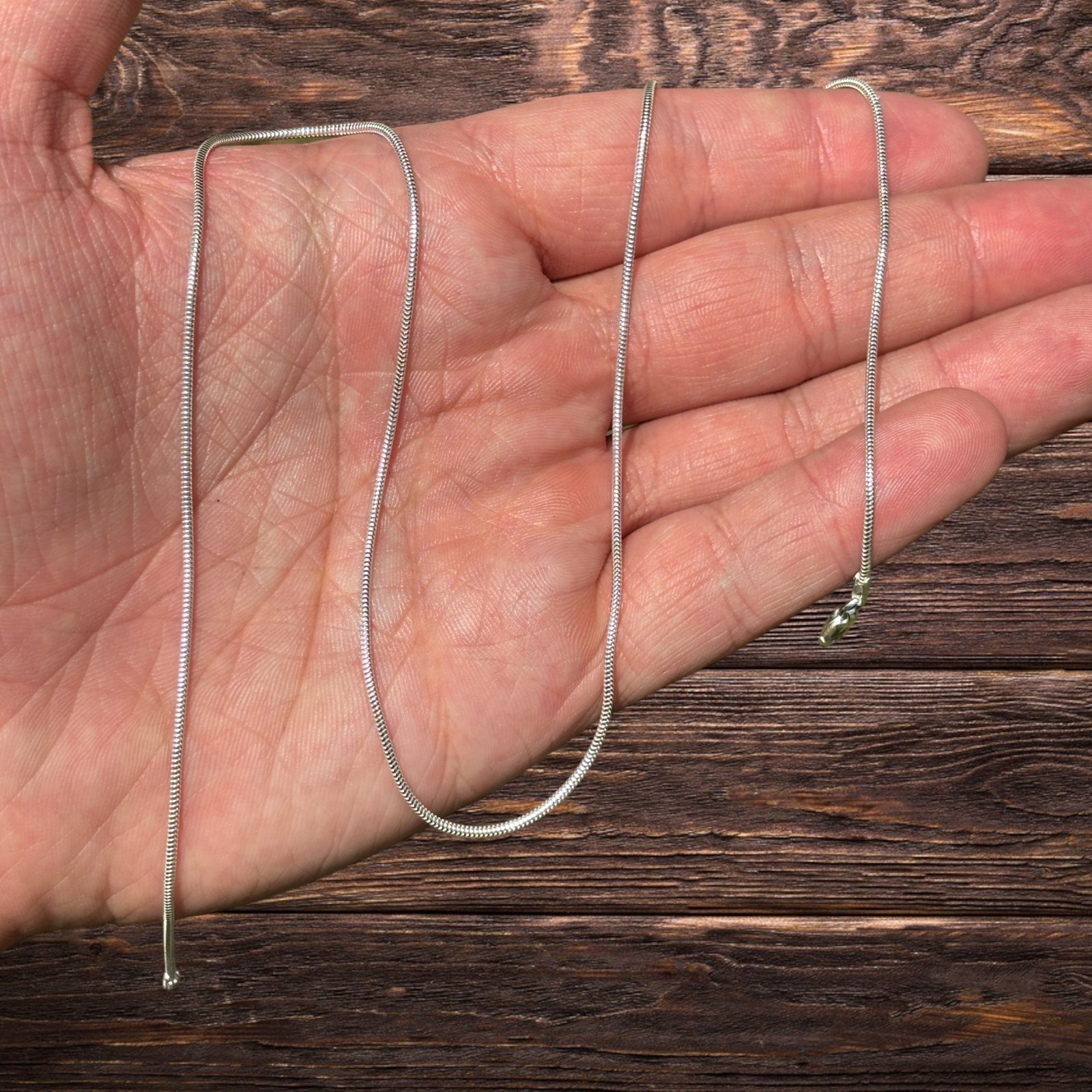 1.5mm Snake Chain Necklace – Real Solid 925 Sterling Silver Or 14k Gold Vermeil