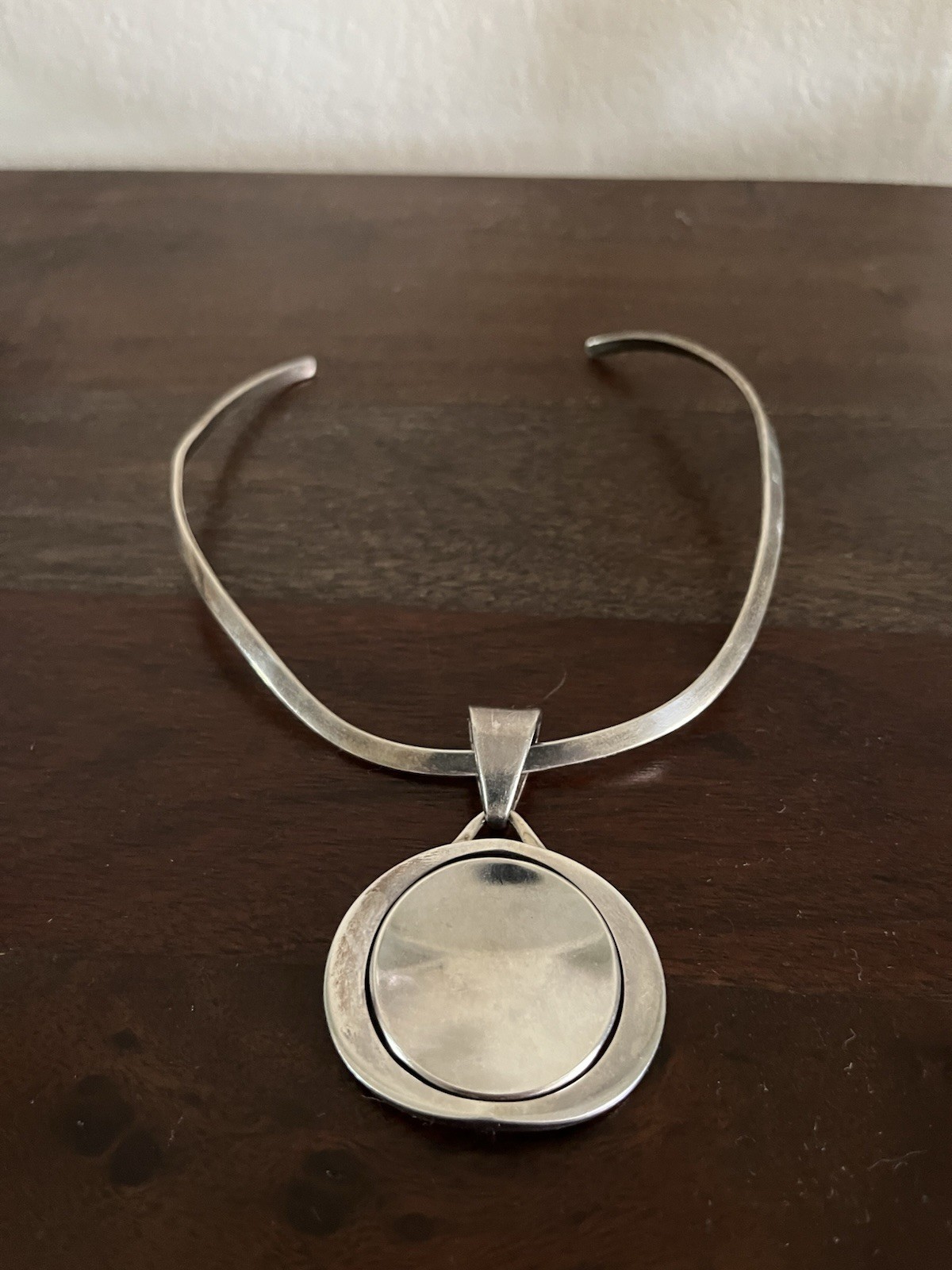 Sven-Erik Högberg Pendant Collar Necklace-1960’s -57 g .925 SGND Made in Sweden