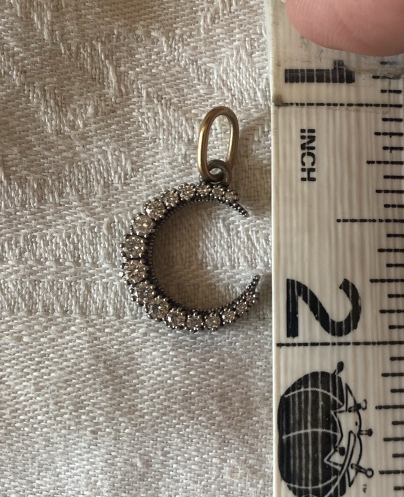 Erica Molinari Baby Pave Diamond Moon Charm