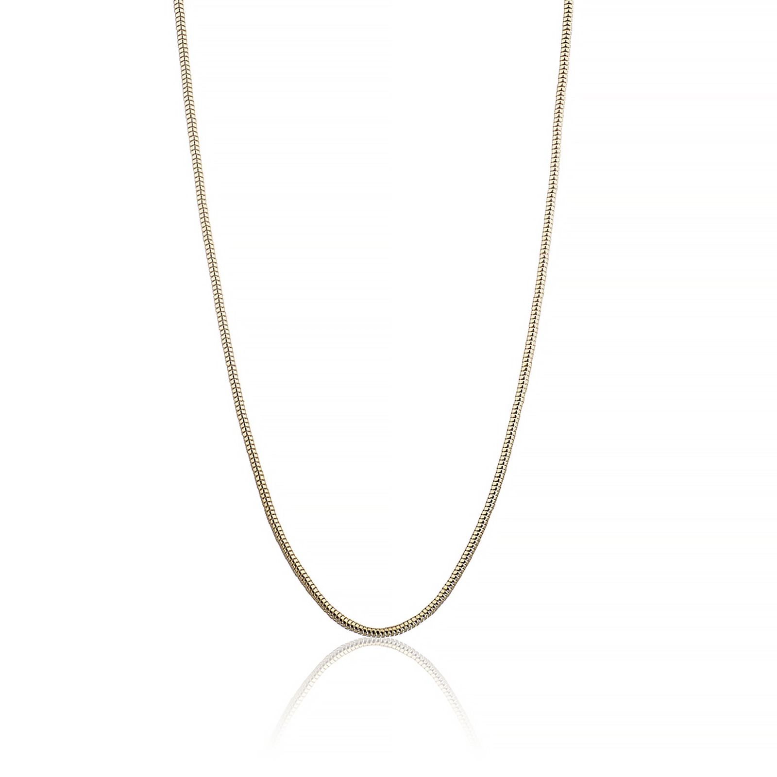 925 Sterling Silver 14k Gold-Plated 2.5mm Snake Chain Necklace All Sizes – Italy