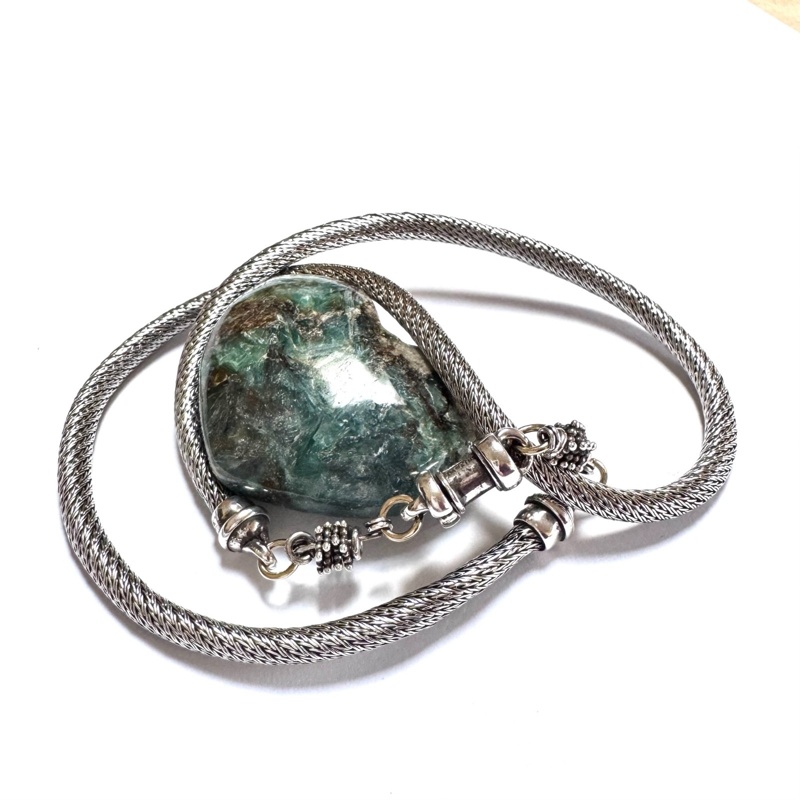 MICHAEL DAWKINS Necklace ONLY 4.5mm Sterling Silver 17.5” Mesh VERY GOOD COND