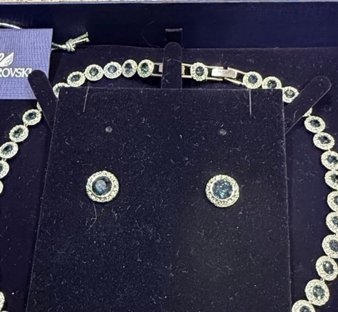 Swarovski Angelic necklace set – All Around Blue