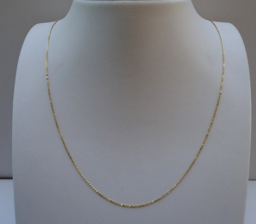 14K SOLID YELLOW GOLD CHAIN / ELEGANT AND STRONG SOLID / 18” LONG