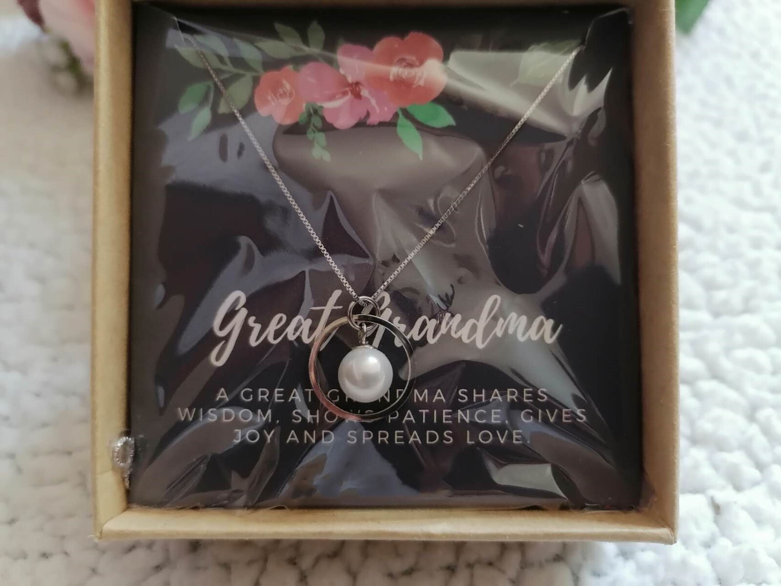 Great Grandma Necklace 925 Sterling Silver Best Gift for Mothers Day Or Birthday