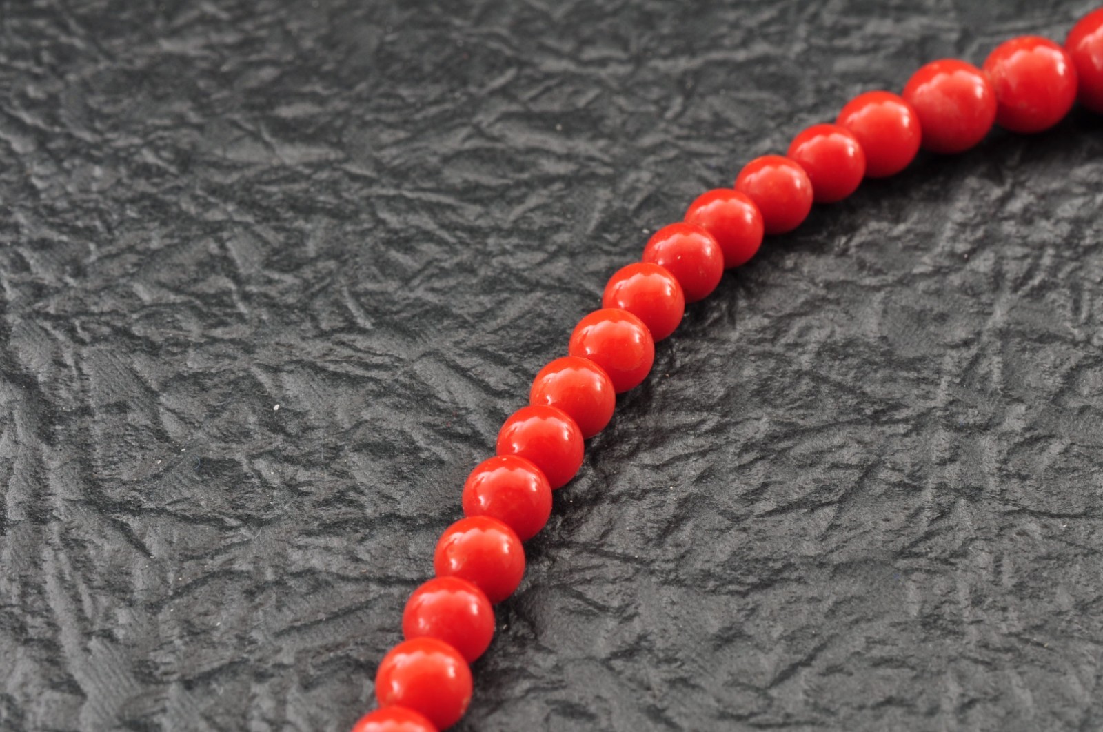 925 silver clasp red coral necklace with Certification (440mm (17.3in) 88.5ct).