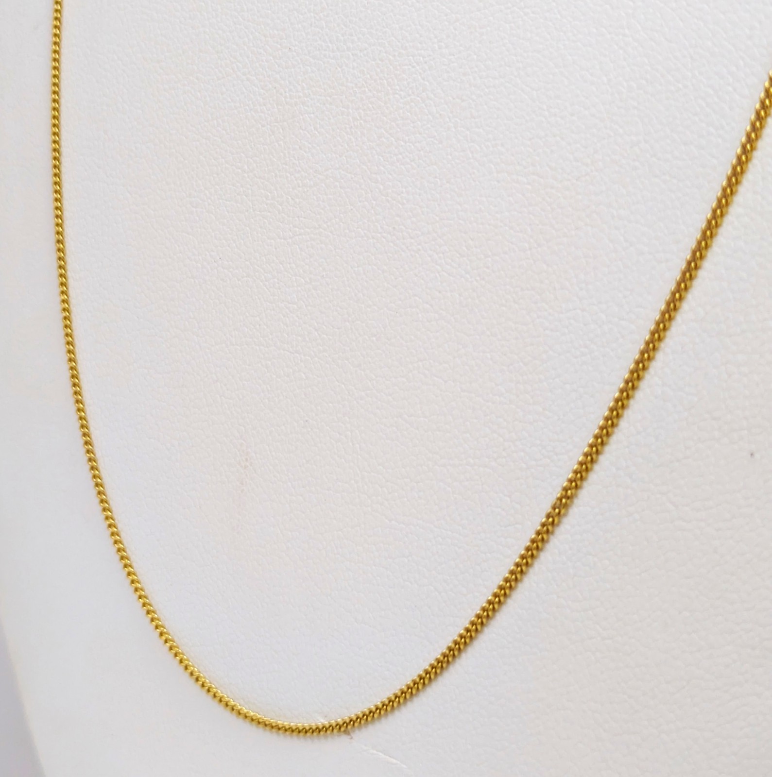 18K Gold Chain, 24” Long X 1/16”Wide