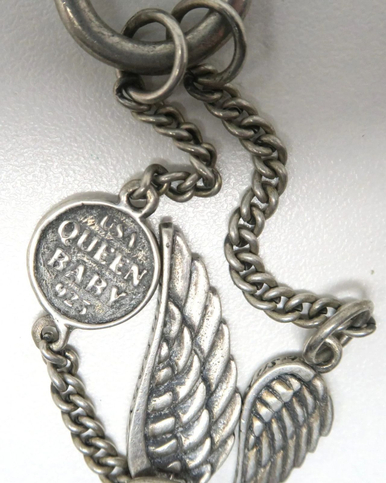 King & Queen Baby Sterling Silver Necklace 23.5″ 40.8g .925 29986