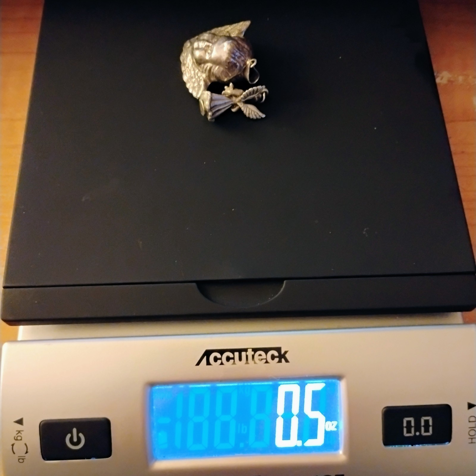 2 Sterling Silver 925 Angels 3D Puffy And Creed February Violets Pendants