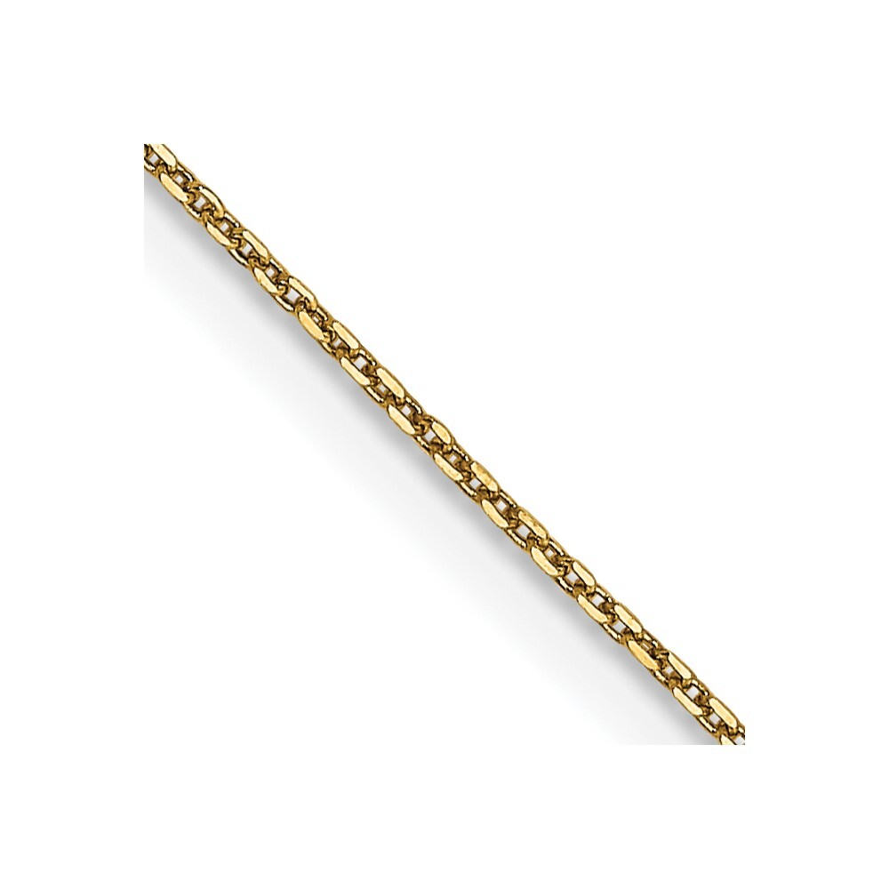 14k Yellow Gold 0.65mm Cable Chain Necklace 24″ with Lobster Clasp 1.38g