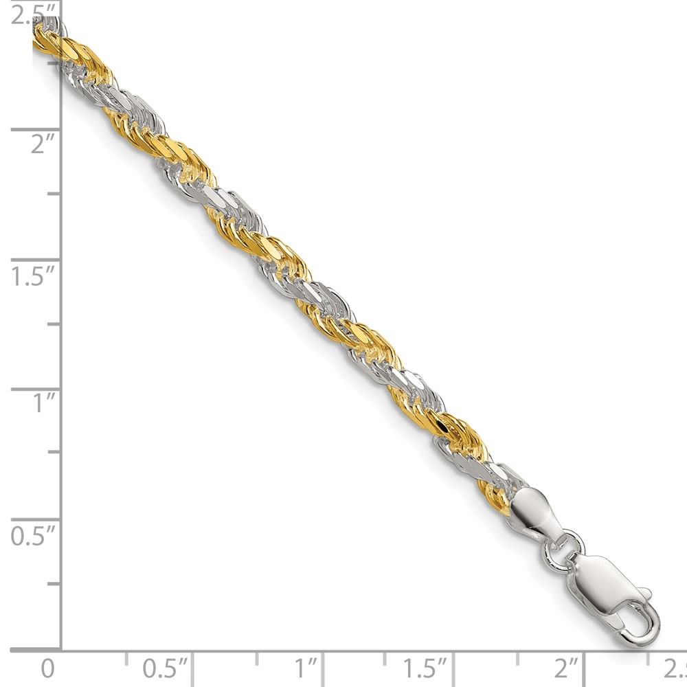 925 Sterling Silver 1.85-3.5mm Rope Chain Necklace 7-30 Inch Mens Womens
