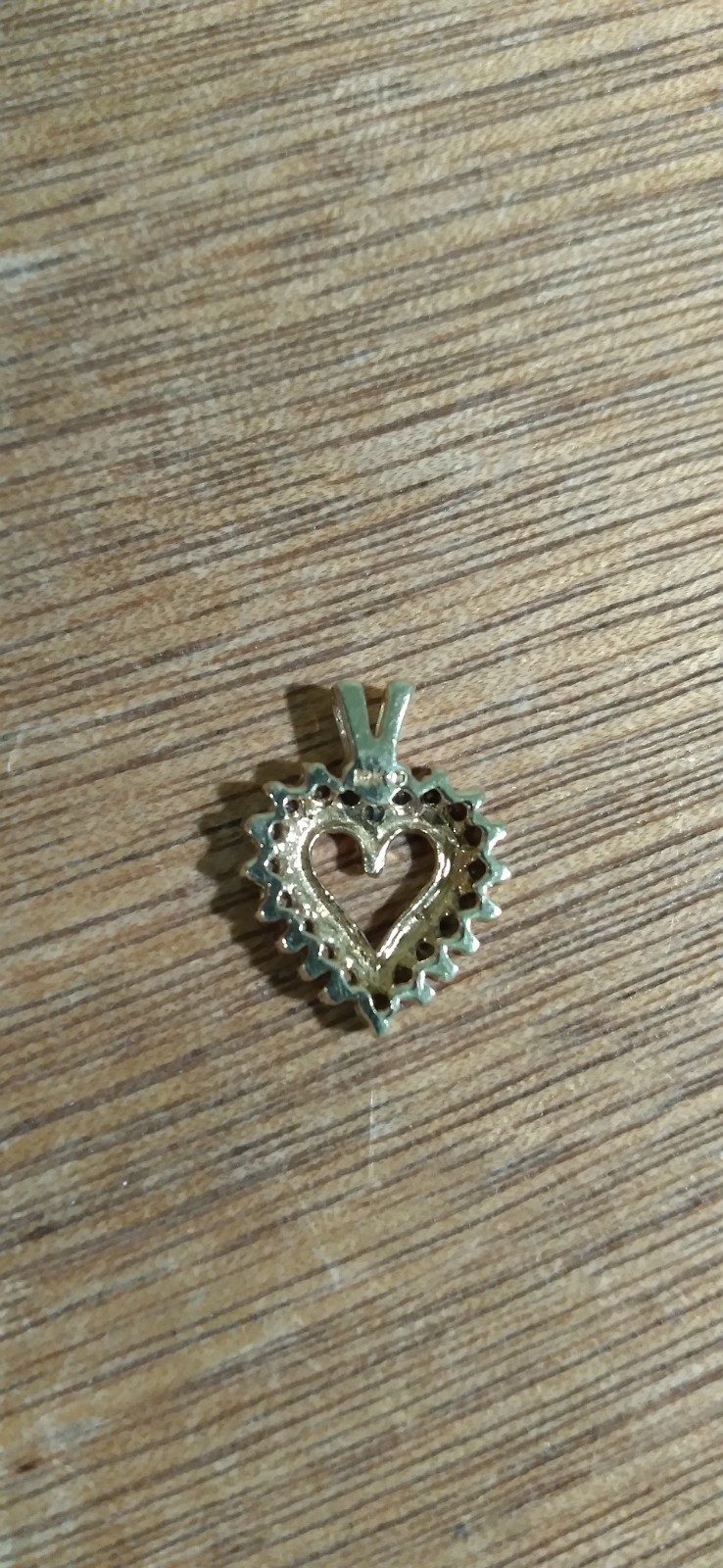 Vintage 10k Yellow Gold 20 Melee Diamond Heart Charm 2 Grams 😘 Sweetheart 😚