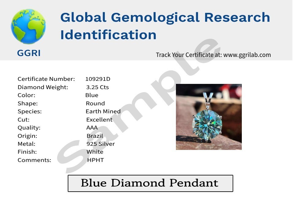 3 Ct Certified Treated Gorgeous White Diamond Solitaire Pendant In 925 Silver.