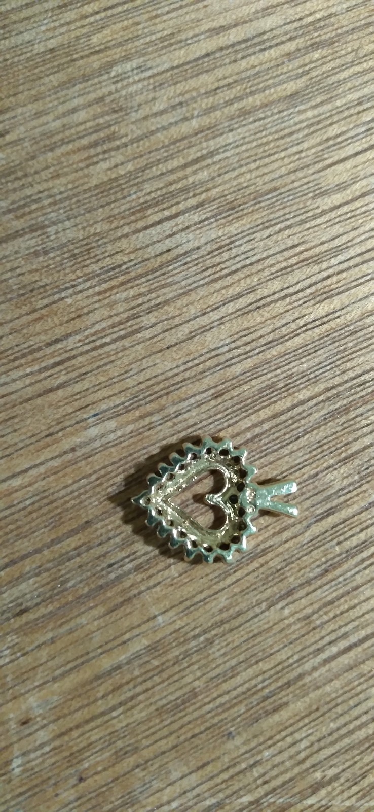 Vintage 10k Yellow Gold 20 Melee Diamond Heart Charm 2 Grams 😘 Sweetheart 😚