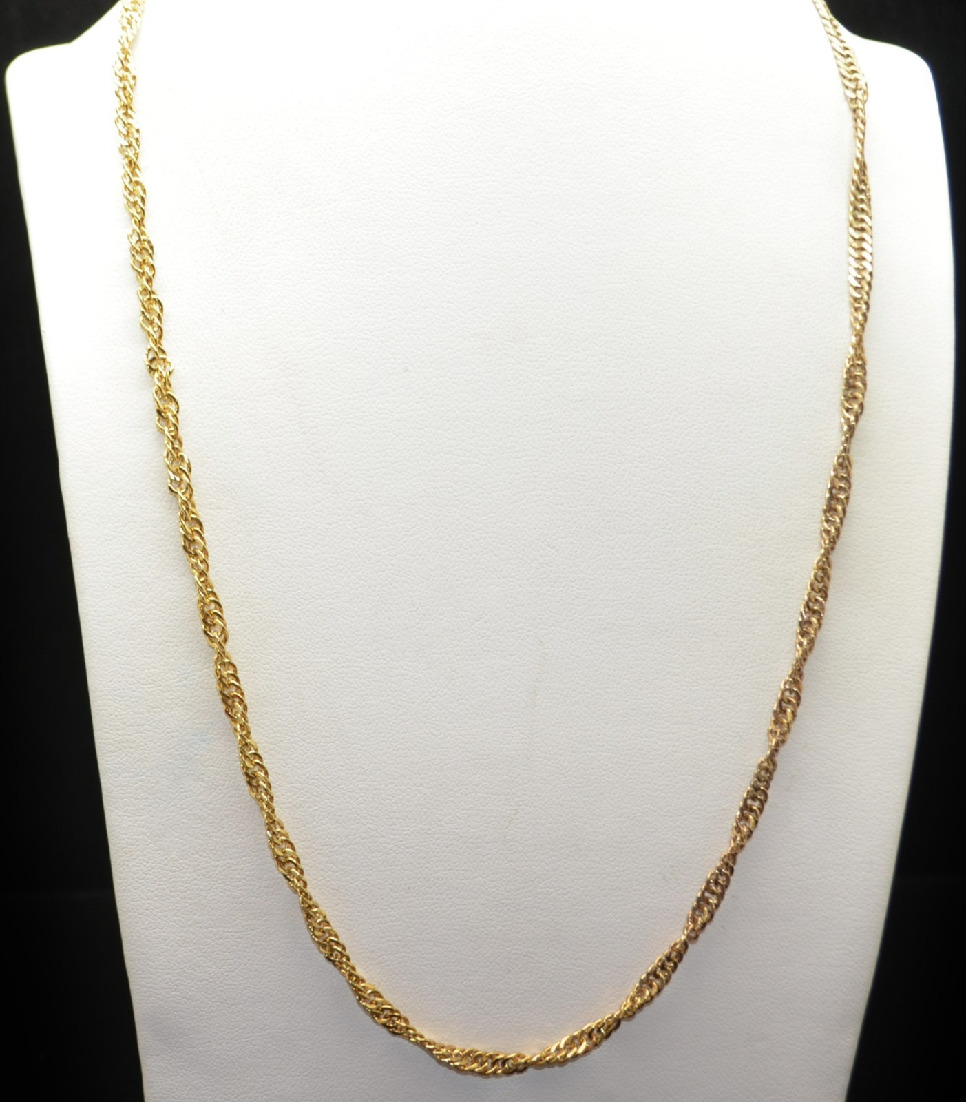 Sterling Silver Rope Chain Necklace 23.5″ #FMG152