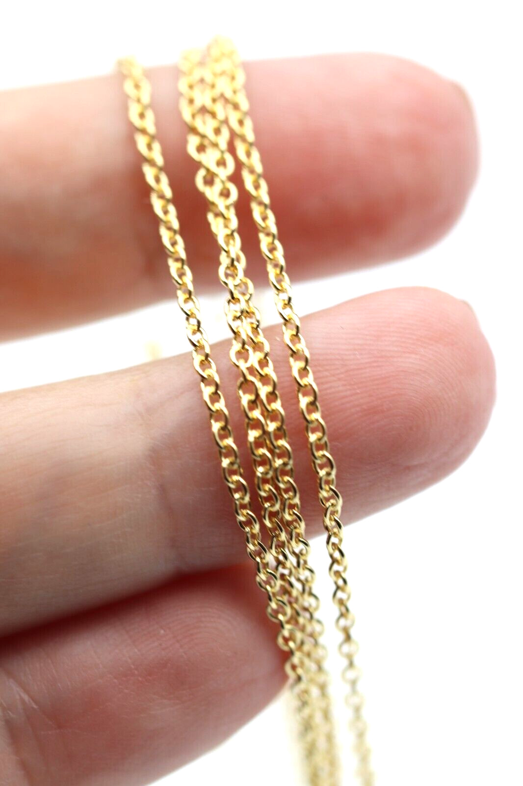 Genuine 9ct Yellow Gold Belcher Chain Necklace 70cm 3.82grams
