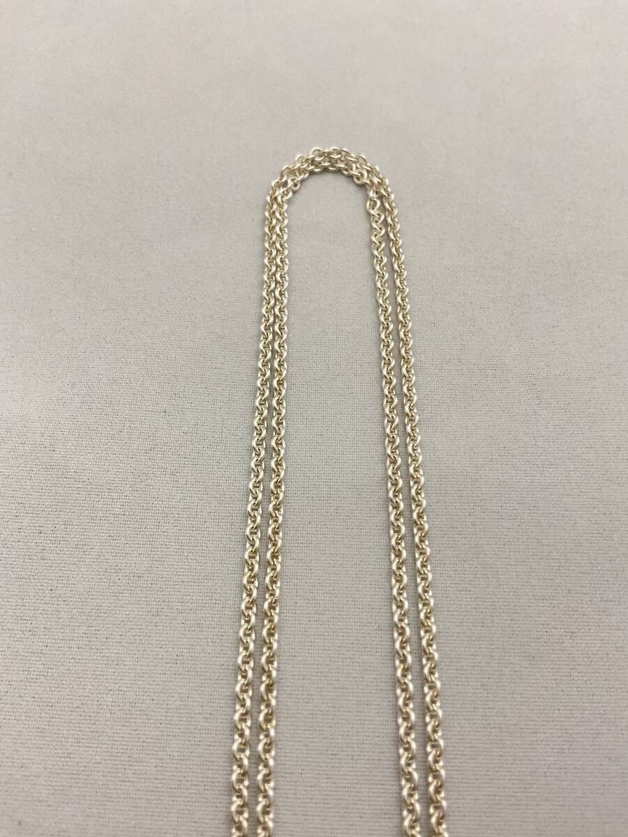 Authentic Tiffany Co 2mm Width Necklace Chain Silver 925 51cm 20in Link Style