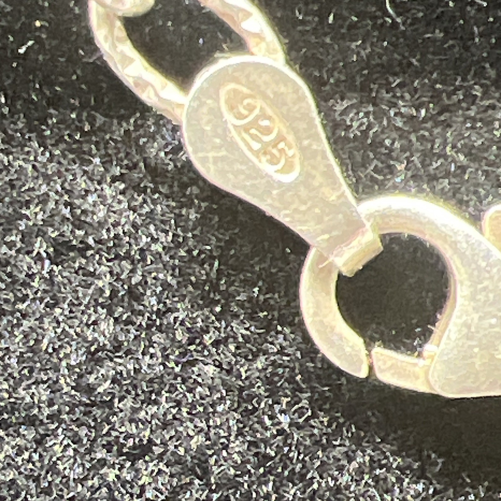 925 Sterling Silver Oval Link Chain Necklace Italy 11″ Lobster Closure
